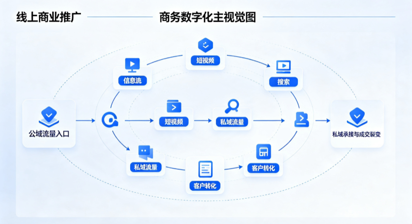 三台县线上商业推广怎么做？全域流量闭环搭建与低成本转化实战指南